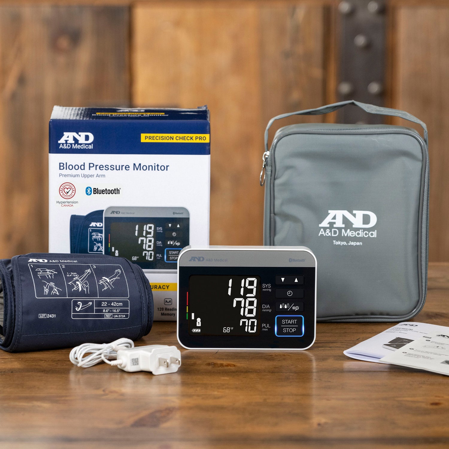 A&D Medical Precision Check Pro Blood Pressure Monitor with Carrying Case