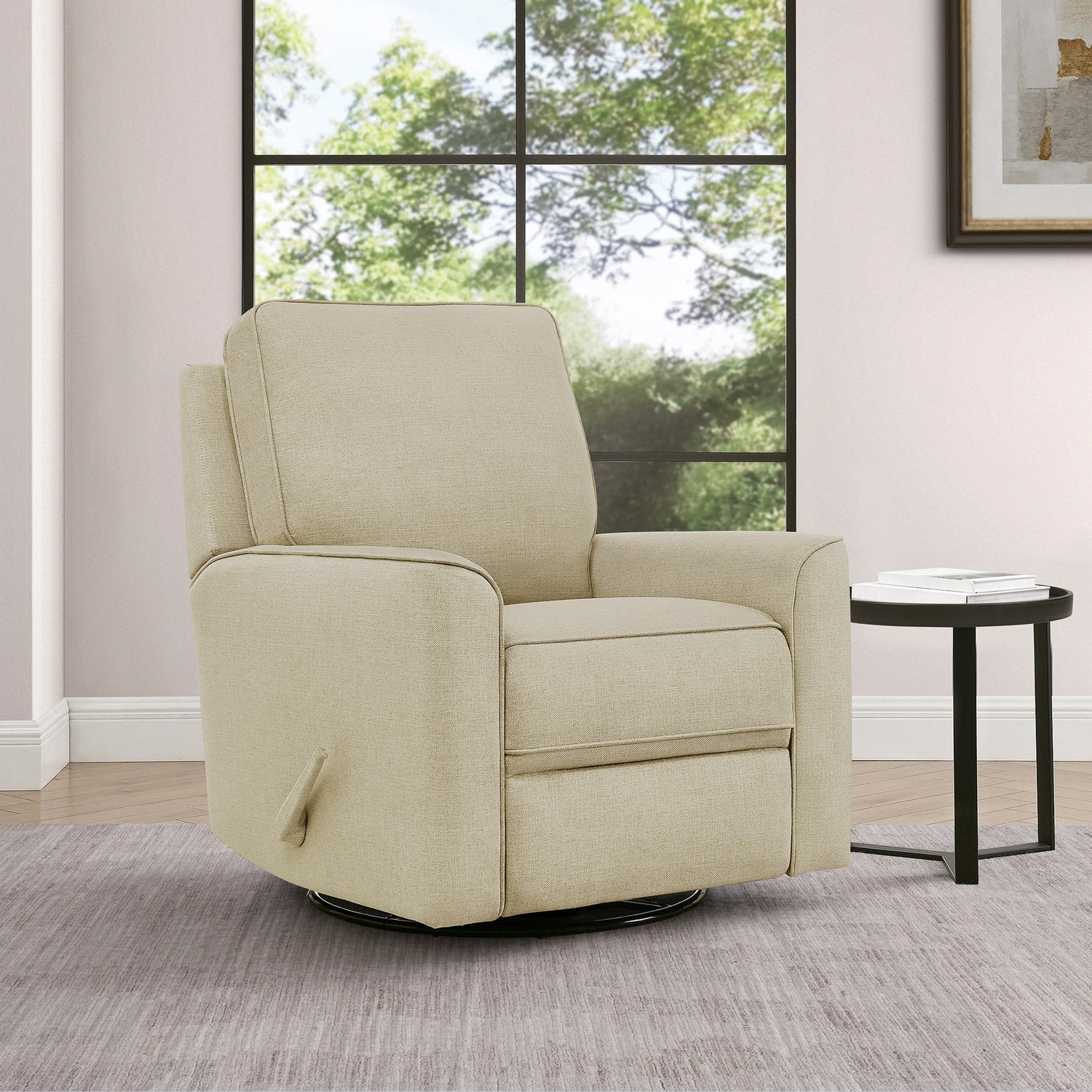 True Innovations – Paxley Fabric Swivel Glider Recliner