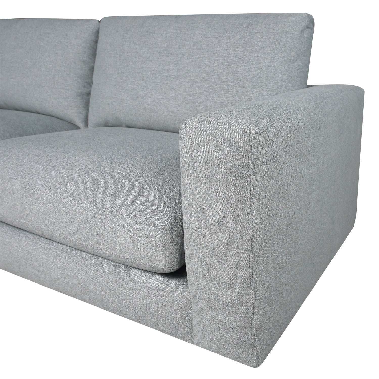 Nice Link Whitley 4-piece Fabric Sectional with Ottoman