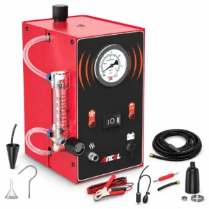 ANCEL S200 Smoke Machine Automotive Leak Detector, Evap Smoke Machine Leak Diagnostic Tester, Dual Mode Auto Fuel Pipe System Vacuum Leak Smoke Tester with Pressure Gauge for All Car/Motorcycle/Truck