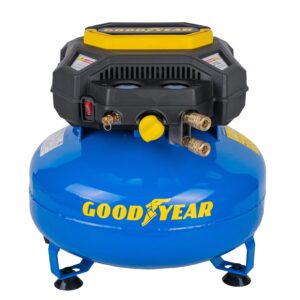 Goodyear 6 Gallon 150 PSI Oil Free Electric Pancake Air Compressor