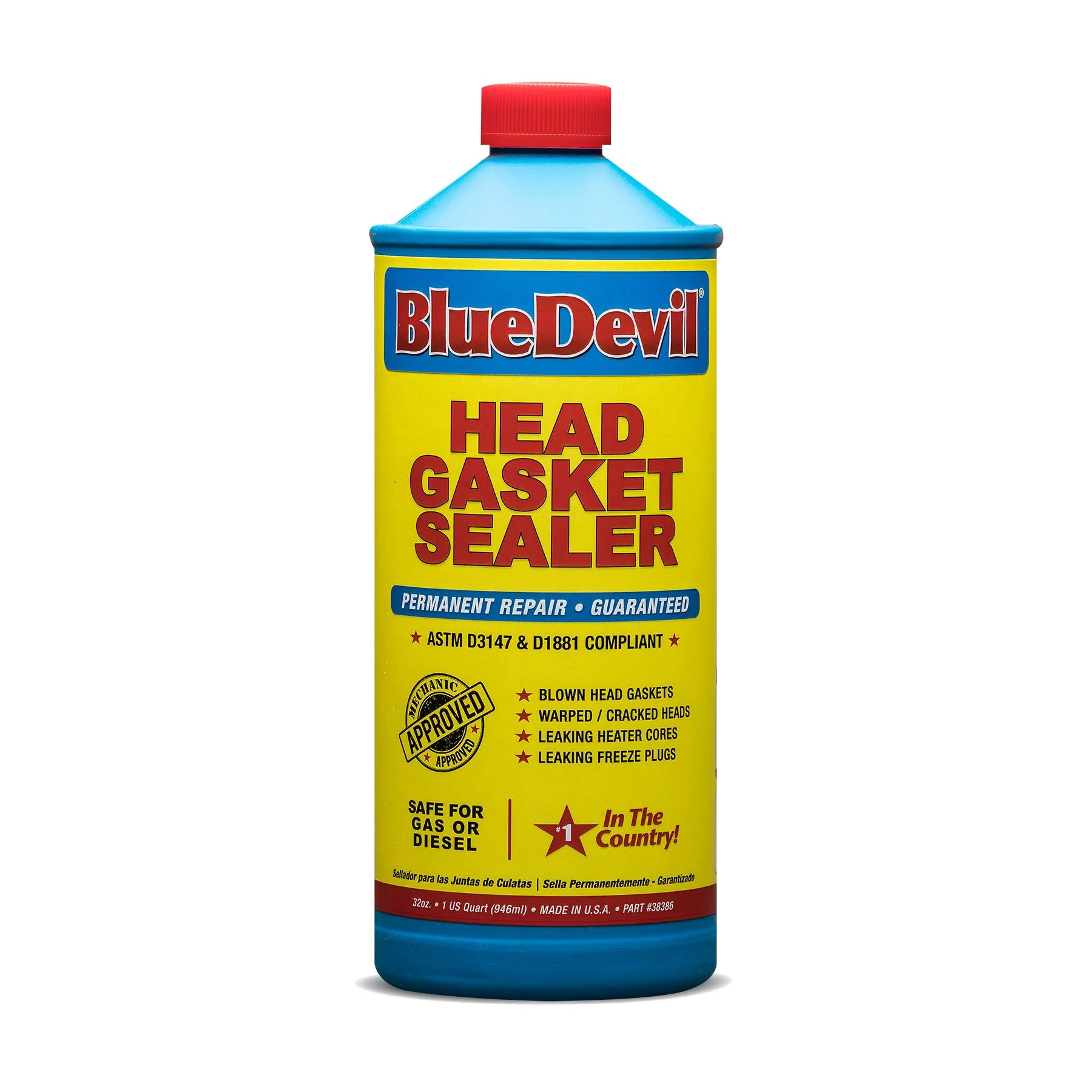 Bluedevil Products 38386 Head Gasket Sealer - 1 Quart (Pack of 6)