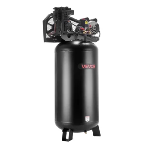 VEVOR 60 Gallons Heavy-Duty Air Compressor, 3.7HP 8 SCFM at 90PSI Air Compressors Max 155PSI Pressure, Oil-Lubricated Compressor Tank(230V 60Hz, No-Plug)