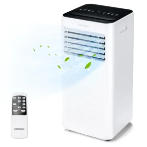 Costway 10000 BTU Portable Air Conditioner 4-in-1 AC with Cool Fan Dehumidifier Sleep Mode