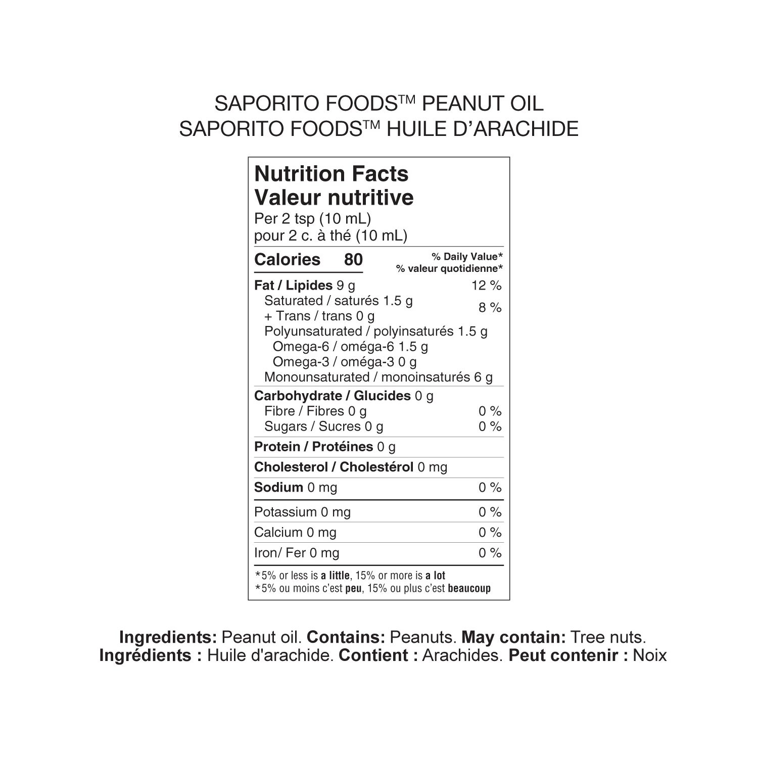 Saporito Peanut Oil, 16 L