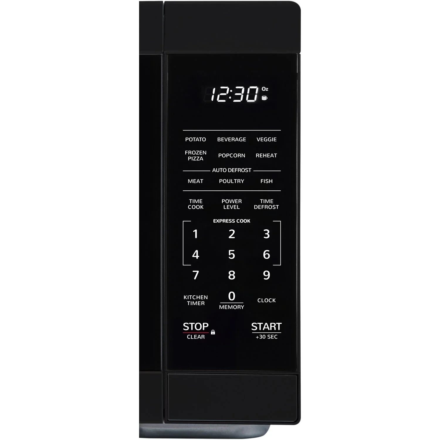 Sharp 1.1-Cu. Ft. Countertop Microwave Oven in Black