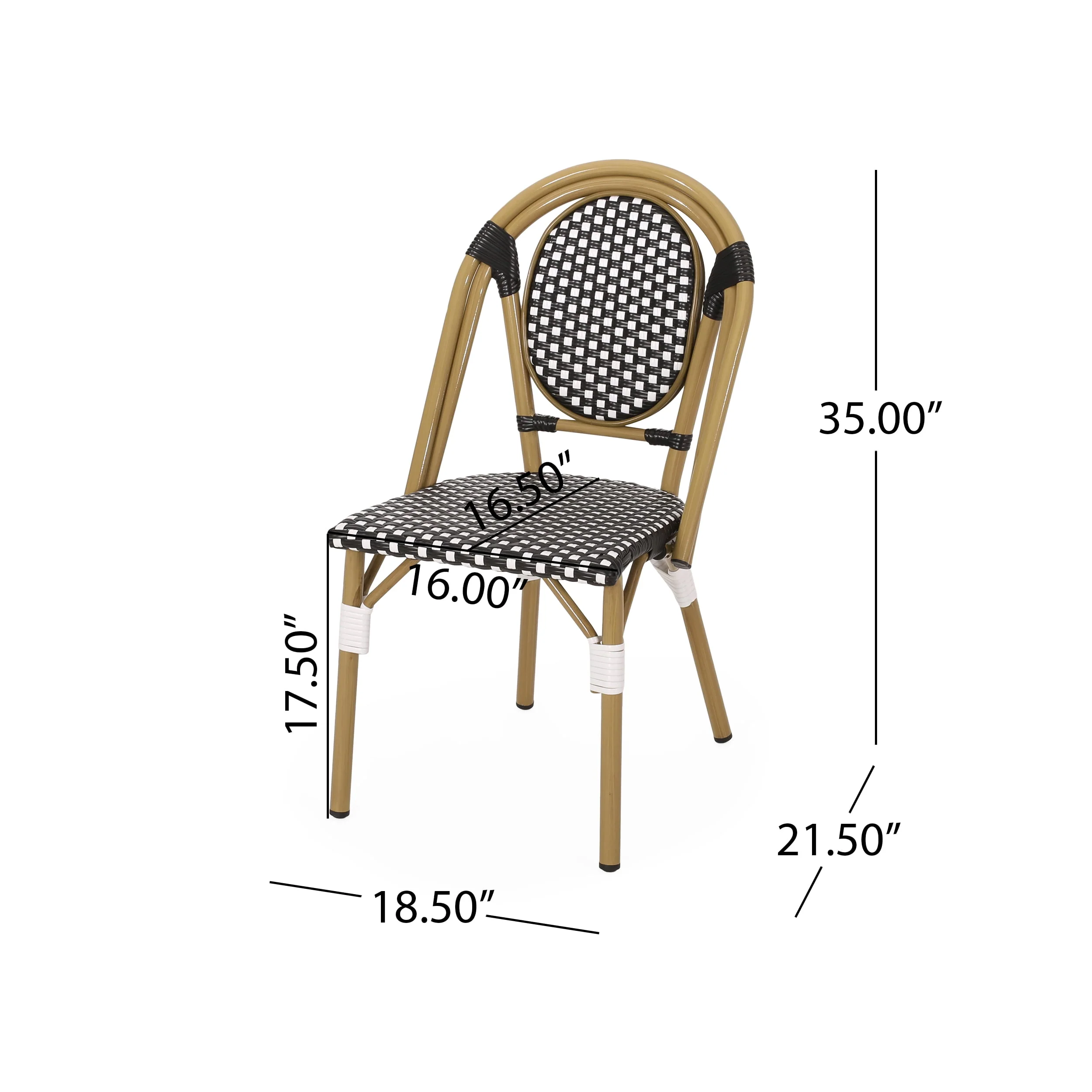 Outdoor French Bistro Chairs (Set of 2)