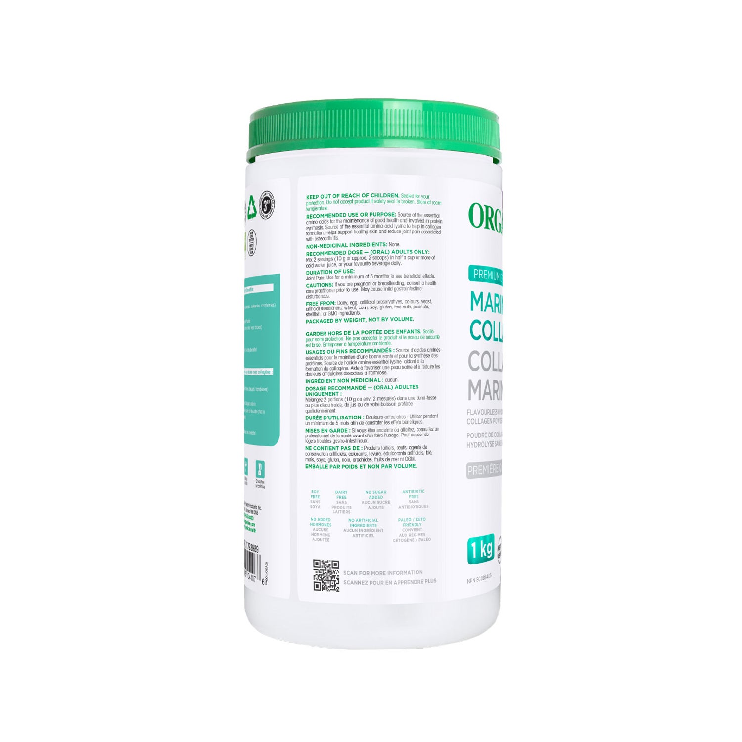 Organika Marine Collagen, 1 kg
