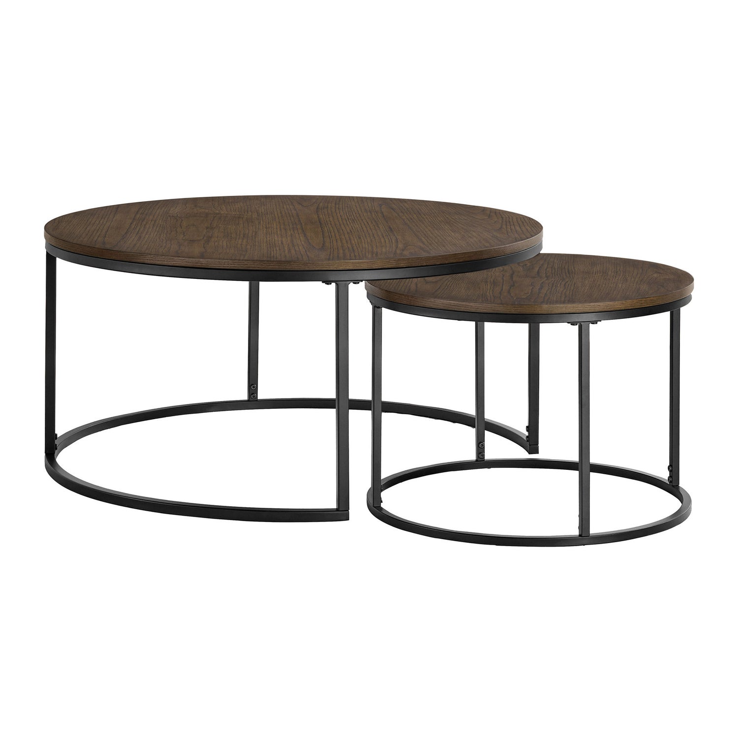Bayside Furnishings 2-piece Nesting Table Set, 96.5 cm (38 in.) and 58.4 cm (23 in.)