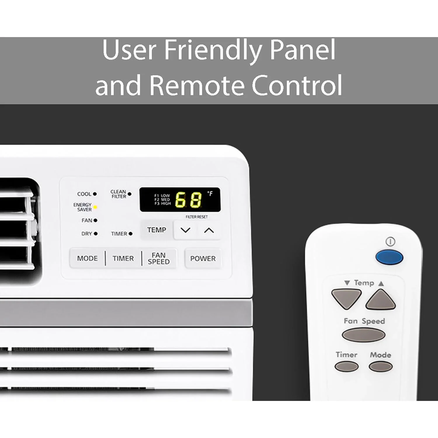 LG 8, 000 BTU 340 Sq Ft Window Air Conditioner with Remote Control, White, LW8016ER