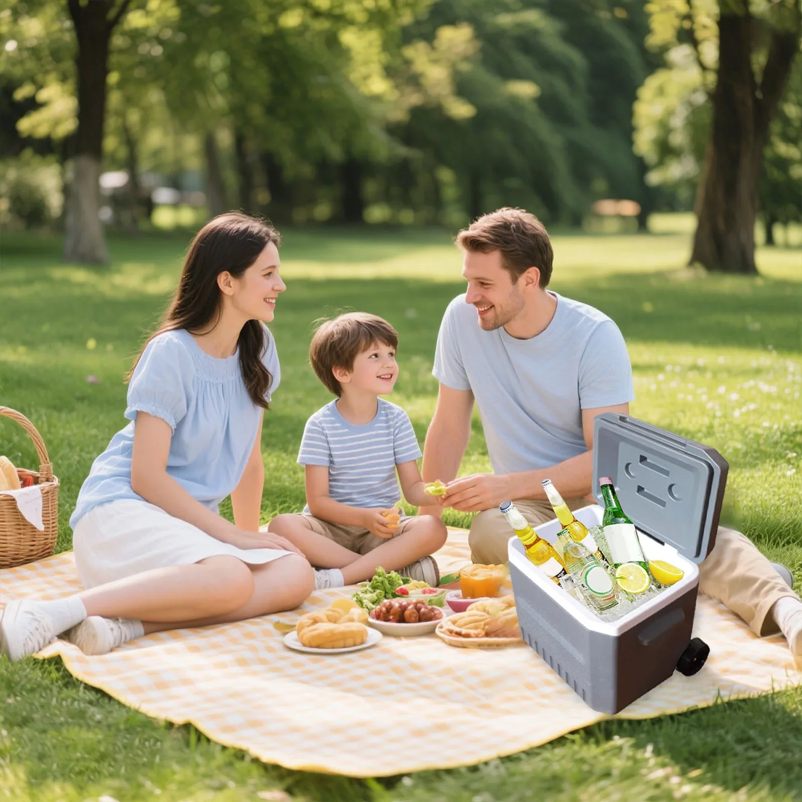 Hard Ice Chest Cooler With Wheels And Handle Portable Wheeled Coolers To Keep Food Fresh Or Drinks Insulated Container Classic Outdoor Storage