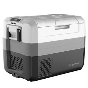 Costway 58 Quart Portable Electric Car Cooler Refrigerator Compressor Freezer for RVs Camping