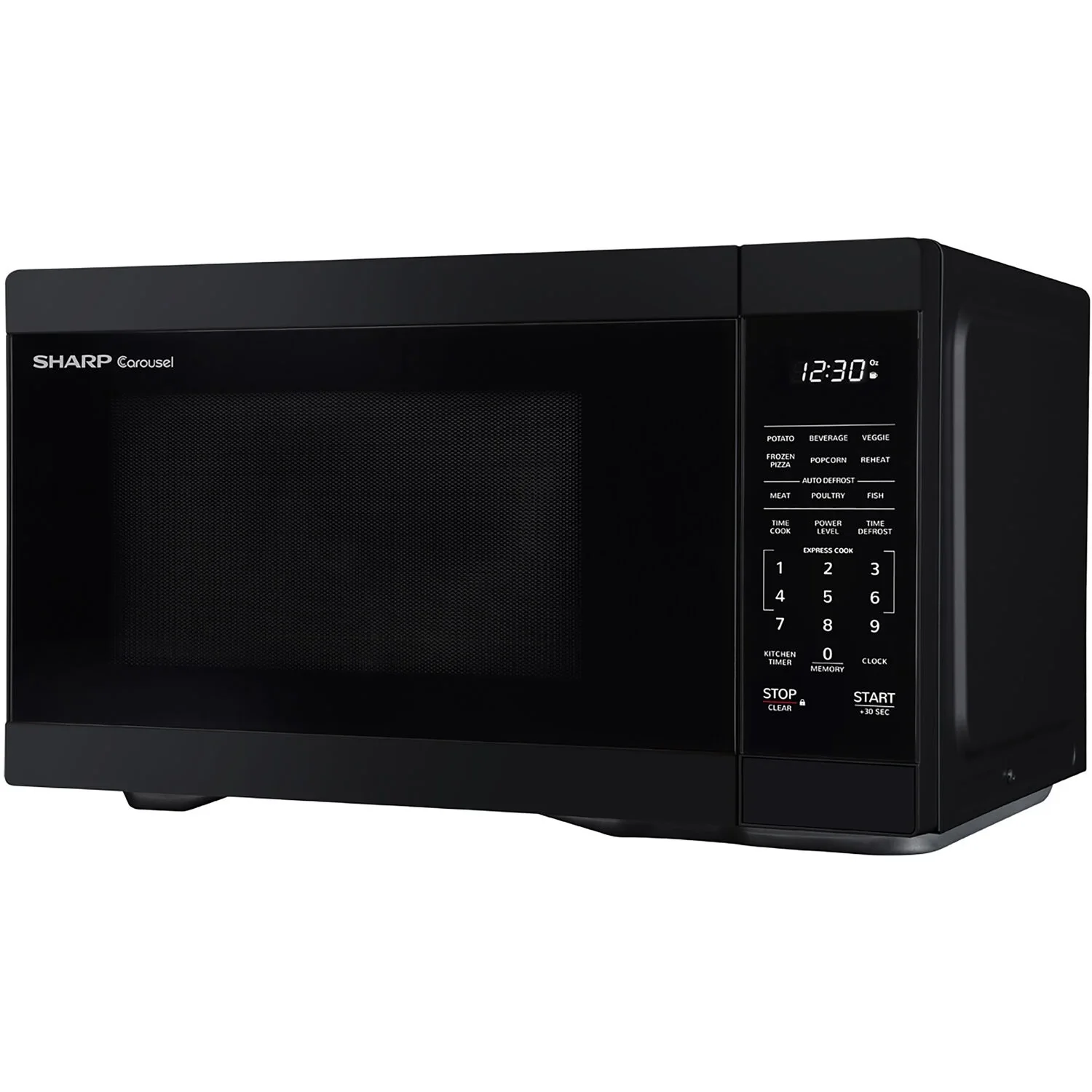 Sharp 1.1-Cu. Ft. Countertop Microwave Oven in Black