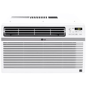LG 8, 000 BTU 340 Sq Ft Window Air Conditioner with Remote Control, White, LW8016ER