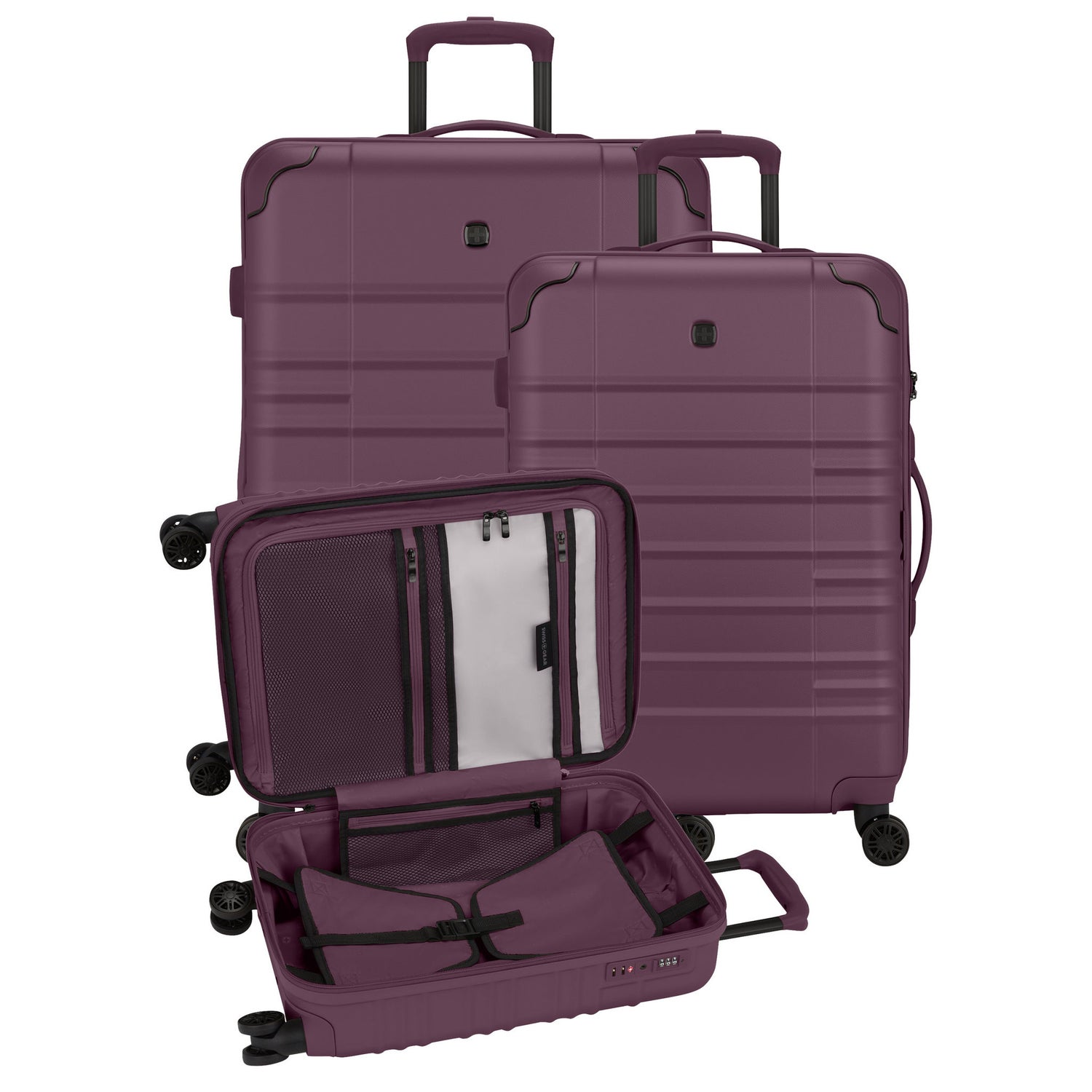 Swissgear 3-Piece Hardside Spinner Luggage Set