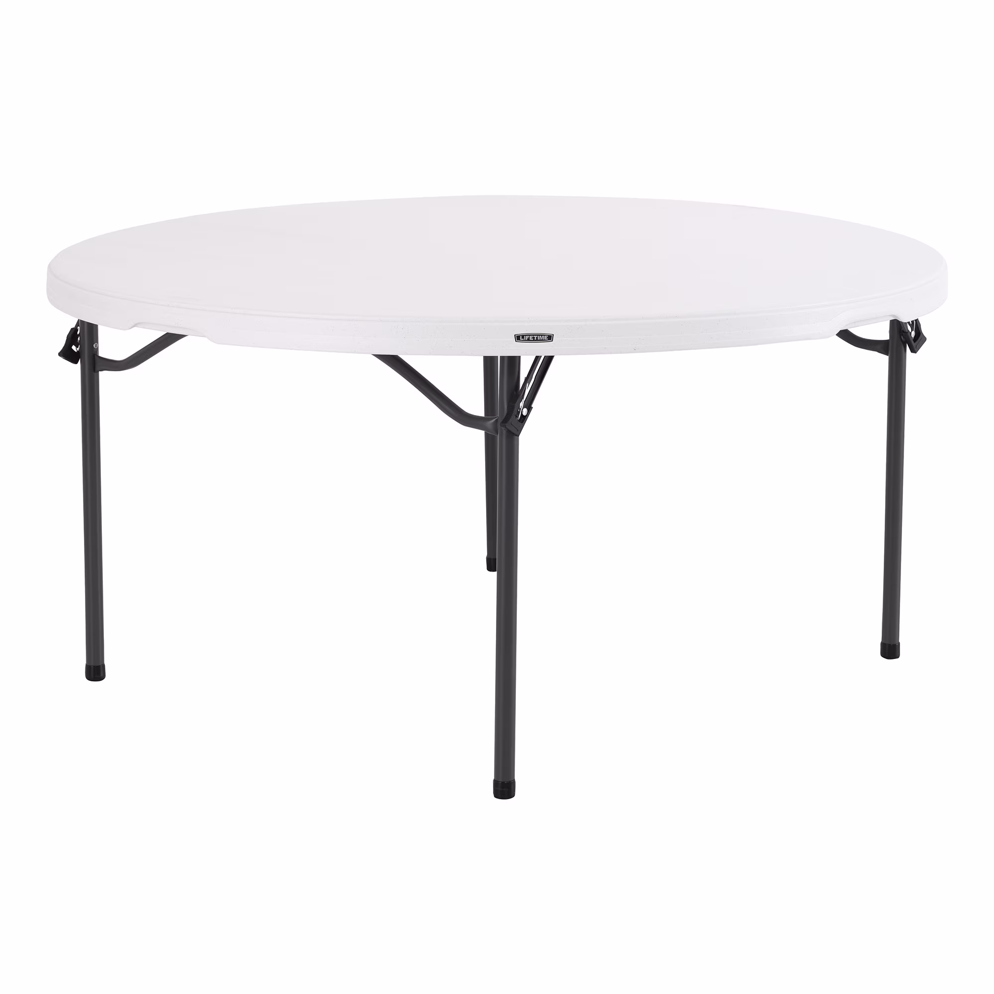 Lifetime 60 inch Round Folding Table, Indoor/Outdoor Commercial Grade, Almond (280435)