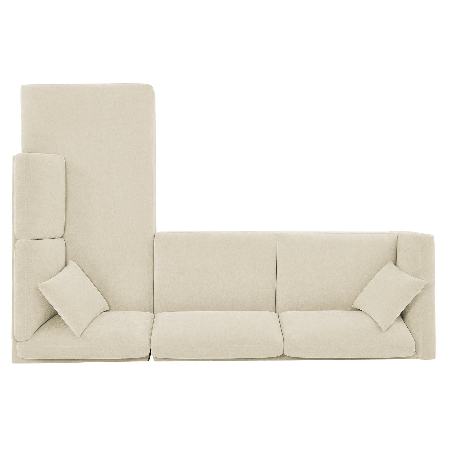 Thomasville Walsen 3-piece Fabric Sectional with Storage Ottoman