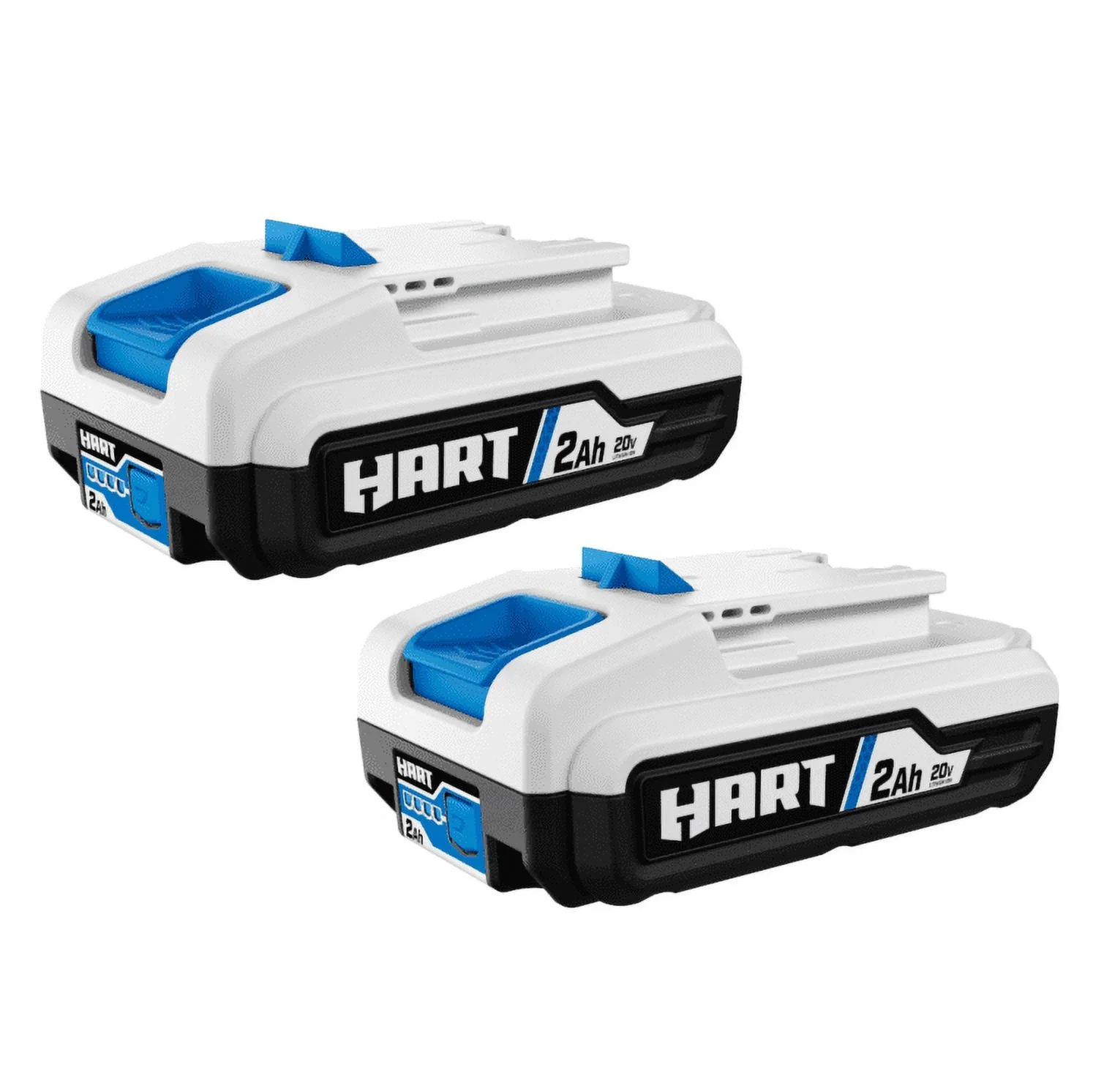 HART 20-Volt Lithium-Ion 4-Port Fast Charger (2) 20-Volt 2ah Lithium Ion Batteries