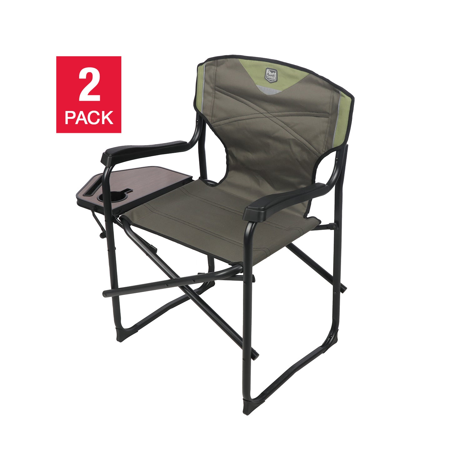 Timber Ridge D Frame Director's Camping Chair, 2-pack
