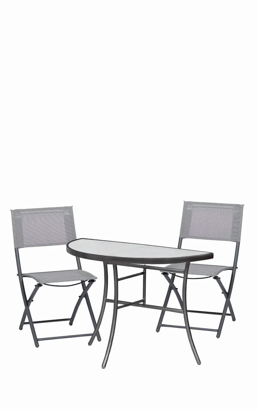 Sunmate Casual 3pc Bistro Set Contemporary Style Outdoor Dining Furniture