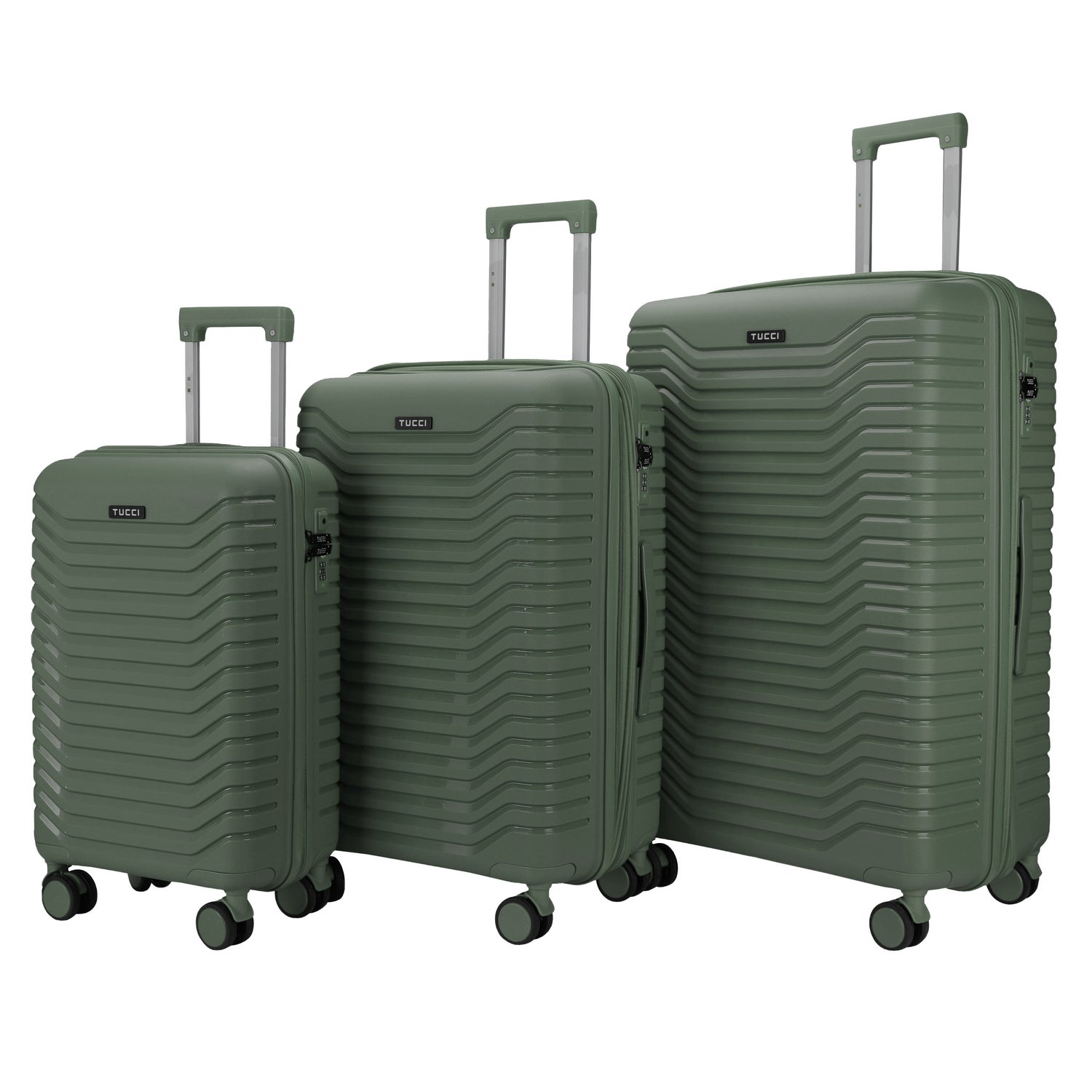 Tucci Presa Di Ferro - 3-piece Hardside Expandable Spinner Luggage Set