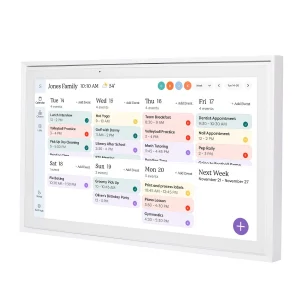 Skylight 15 in. White Smart Touchscreen Calendar and Organizer