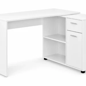 Monarch Specialties Computer Desk, Home Office, Corner, Storage Drawers, 46"l, L Shape, Work, Laptop, Laminate, White, Contemporary, Modern