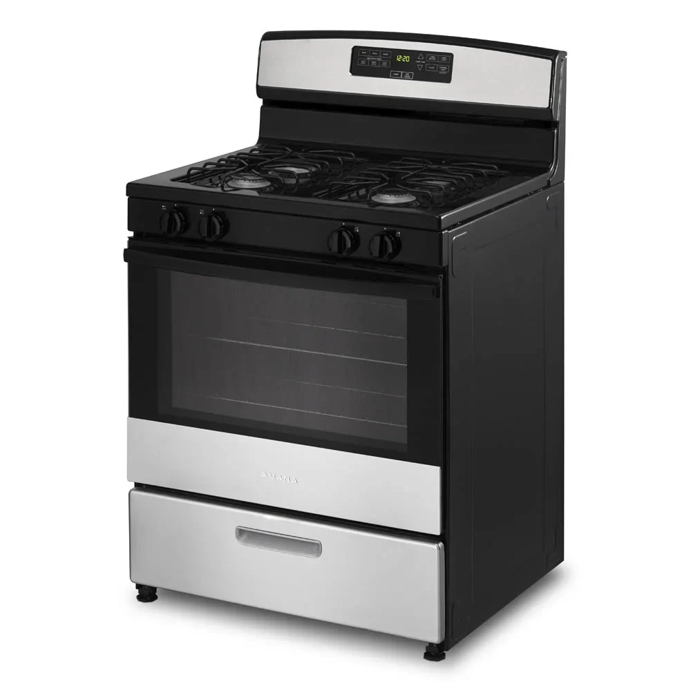 Brand New Amana? AGR6303MMS: 30-inch Gas Range in Stainless Steel.