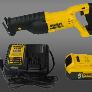 DeWalt DCS380P1 20V MAX Cordless Reciprocating Saw Kit with 5Ah Battery, Charger & Case