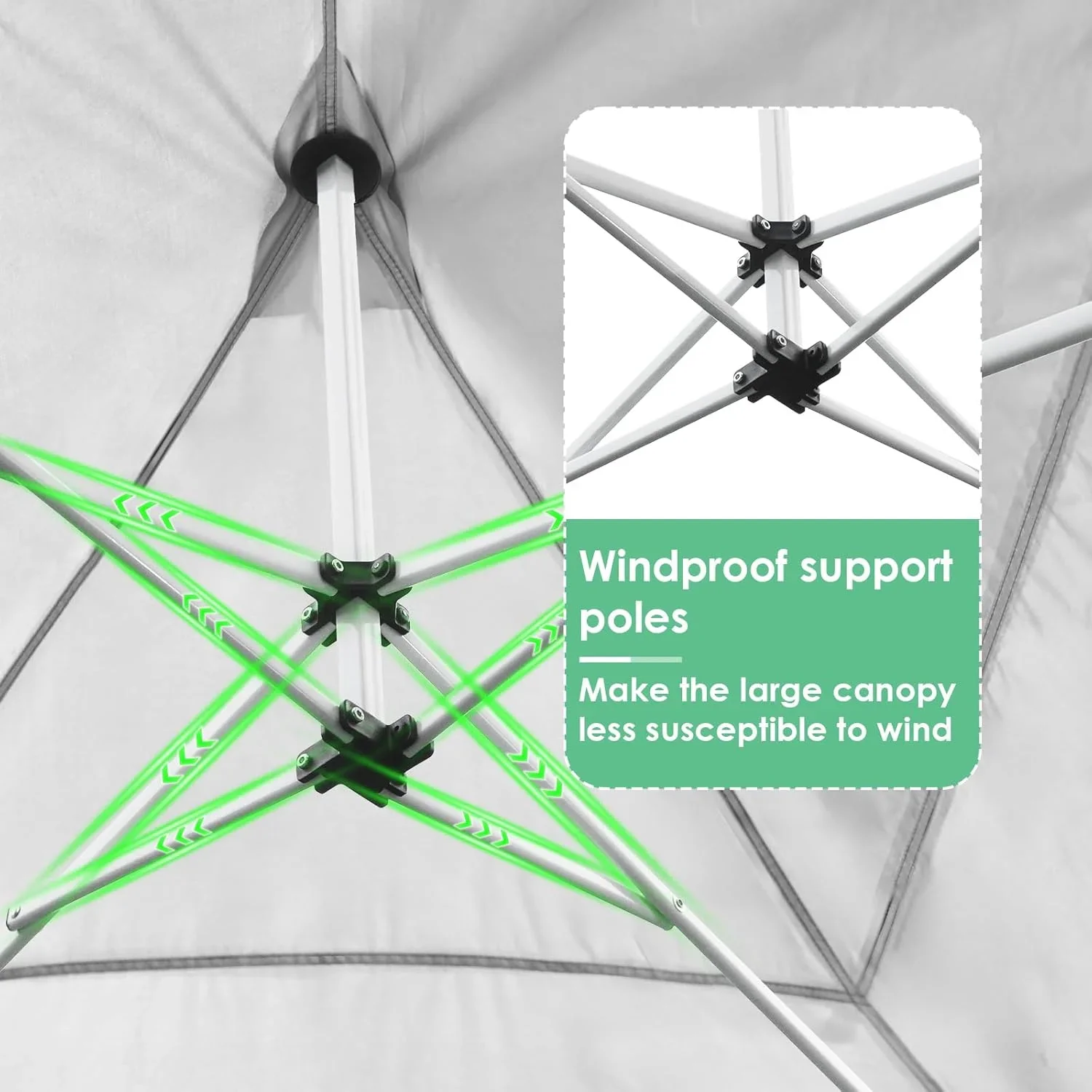LAZY BUDDY 10'x20' Pop up Canopy Tent with 6 Sidewalls, Heavy Duty Outdoor Canopy Tent Commercial Instant Folding Sun Shelter for Party, Wedding, Camping