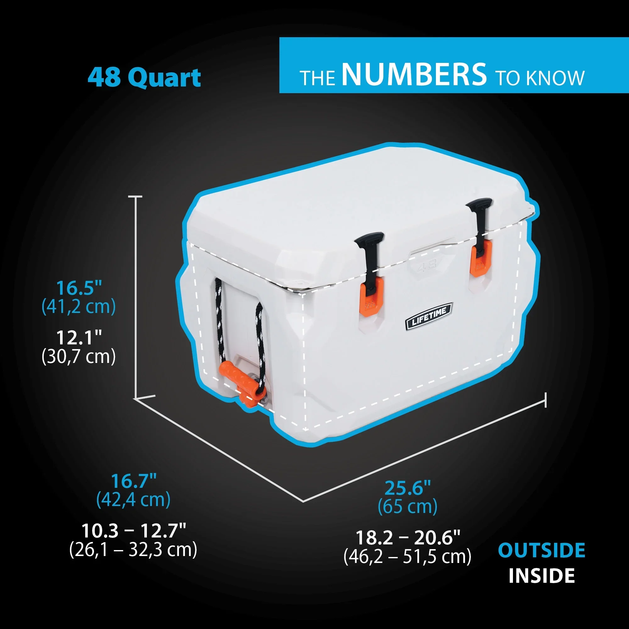 Lifetime 48 Quart High Performance Cooler 91209