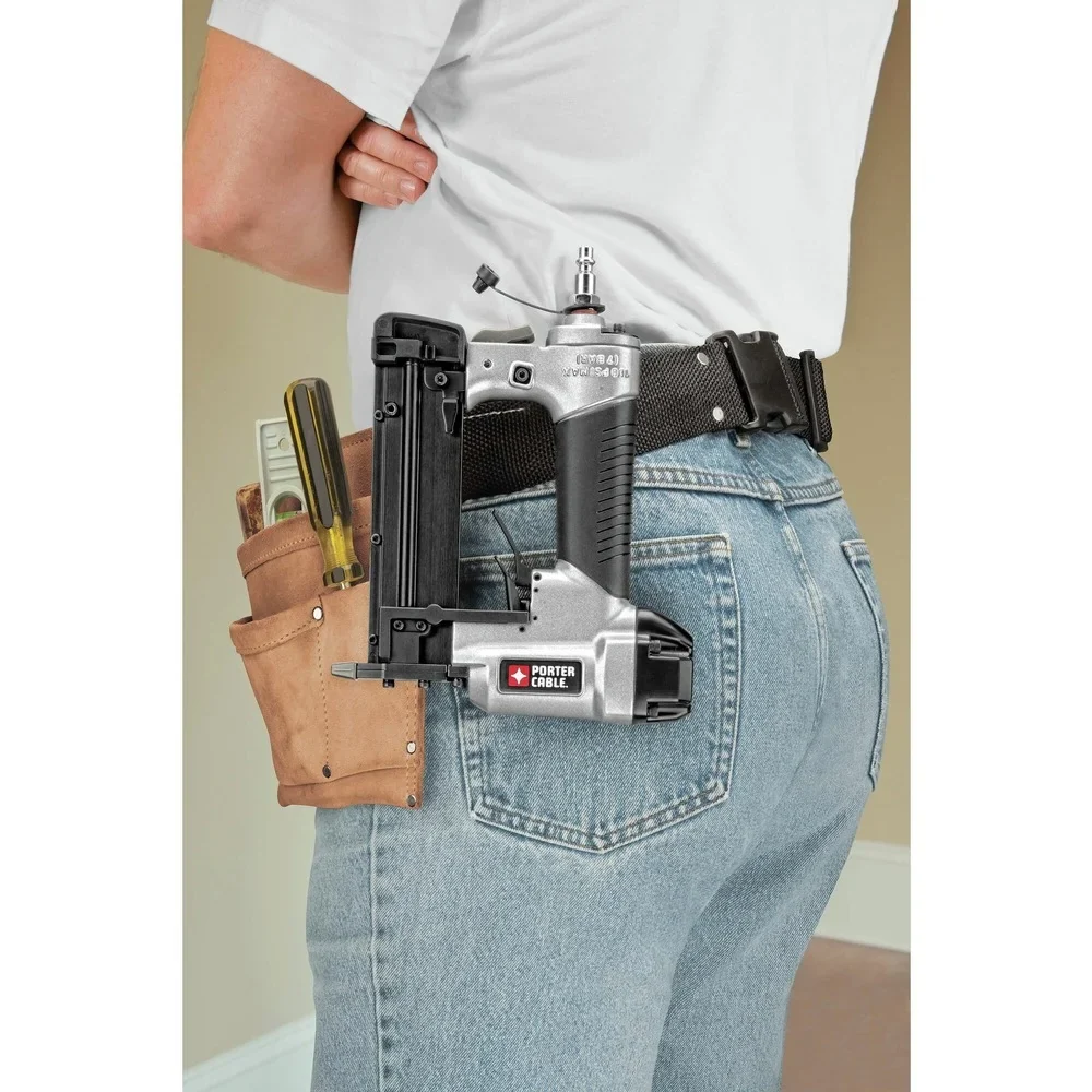 Restored Porter-Cable PCFP3KITR 3-Piece Nailer and 0.8 HP 6 Gallon Oil-Free Pancake Air Compressor Combo Kit (Refurbished)