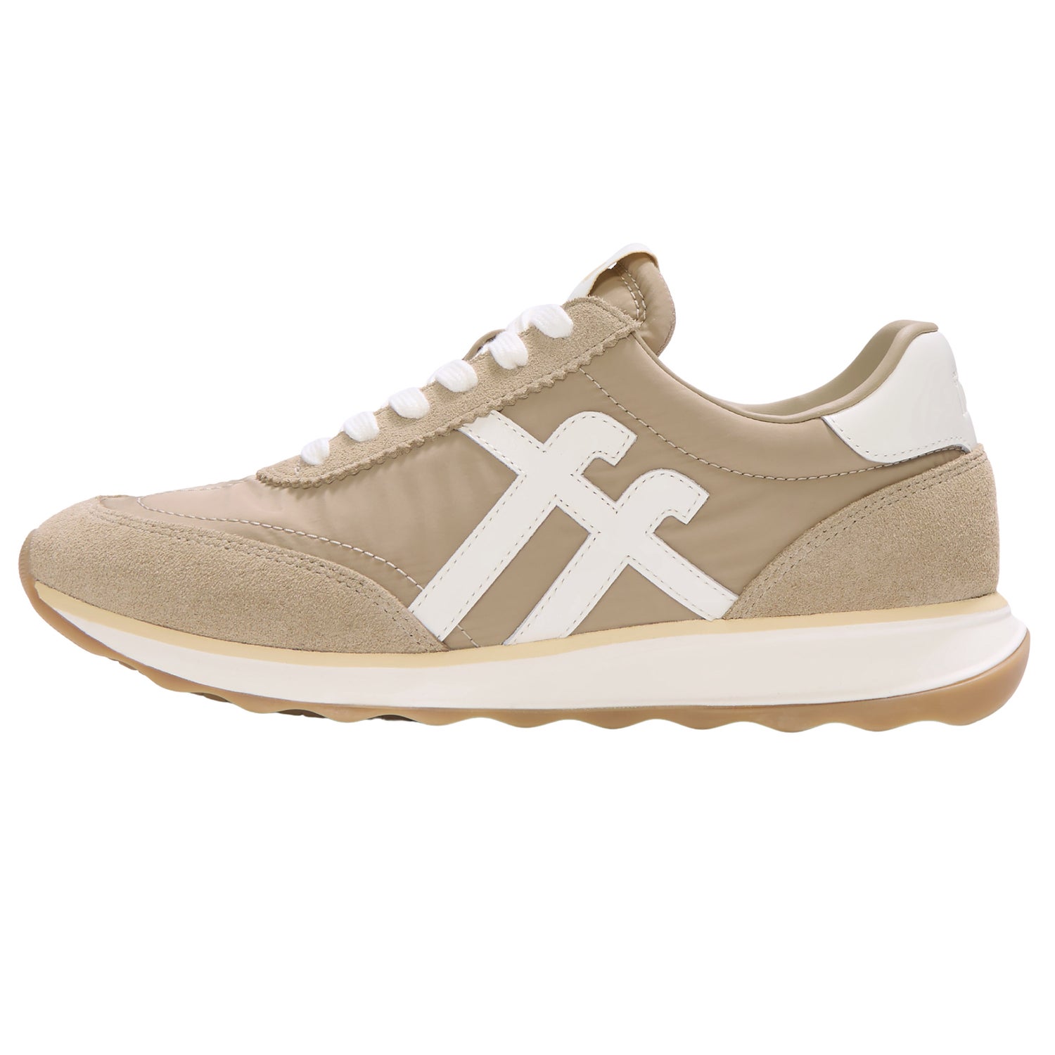 FitFlop Women’s Retro-Q FF Fabric and Suede Sneakers