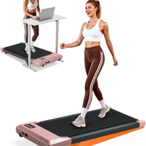 Walking Pad Treadmill with 6% InclineRemote Control,Under Desk Treadmill for Home&Office, Speed Range 0.6~3.8mph, 265 lbs Weight Capacity