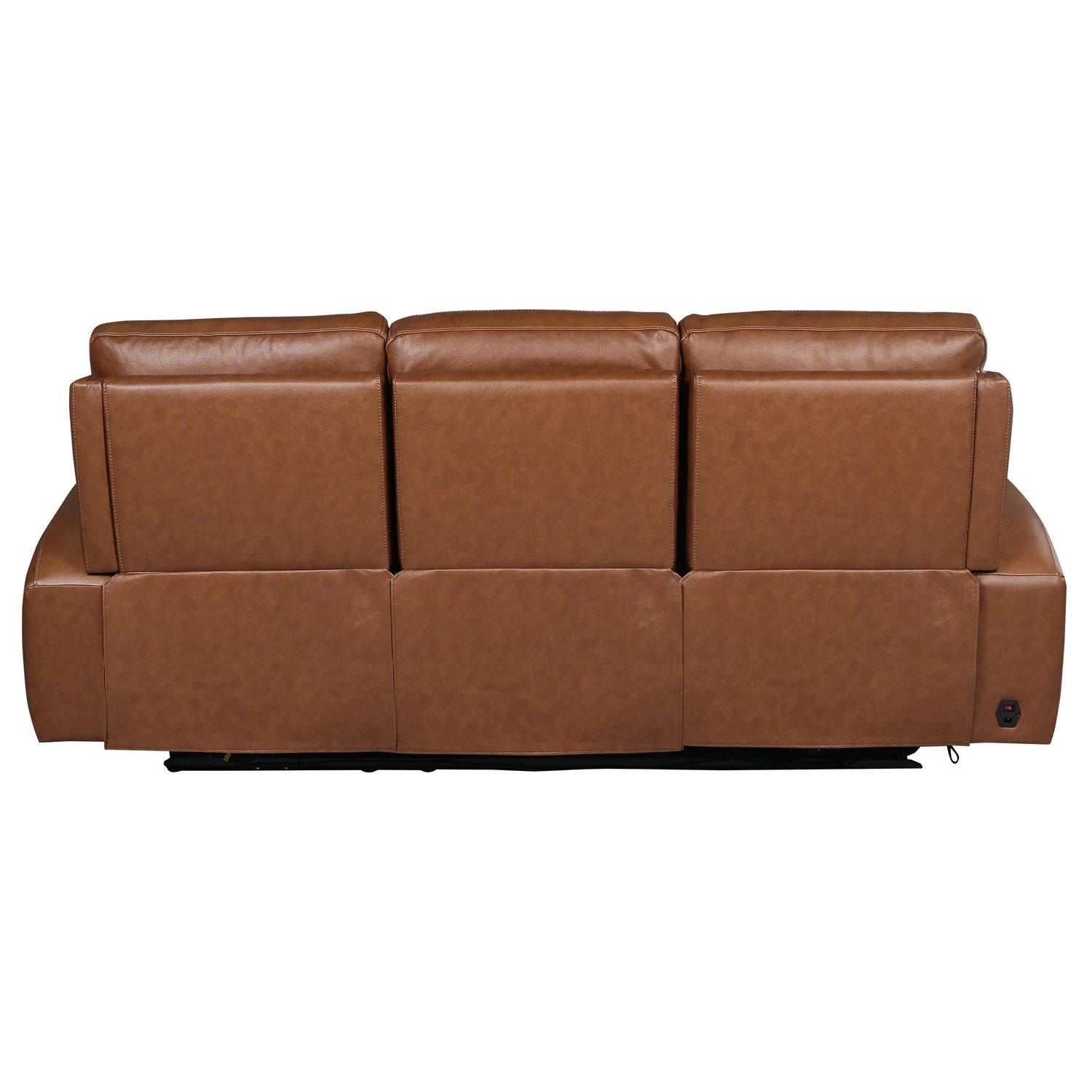 NiceLink Marlowe Top Grain Leather Power Sofa with Lumbar Support