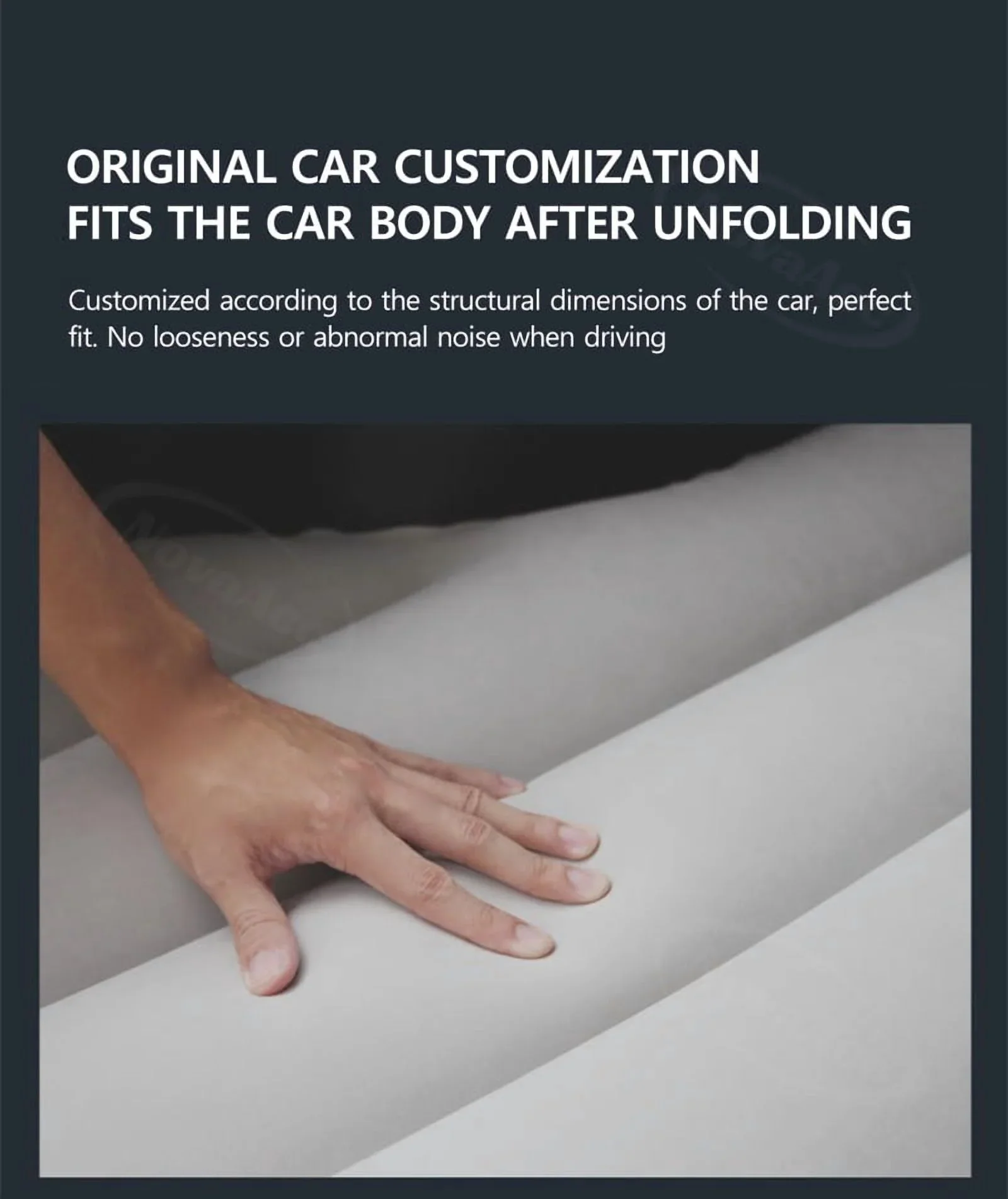 Car Inflatable Mattress For Tesla Model Y Juniper 2021-2025 PVC Flocking Portable Foldable Travel Bed Outdoor Travel Camping Air Mattress