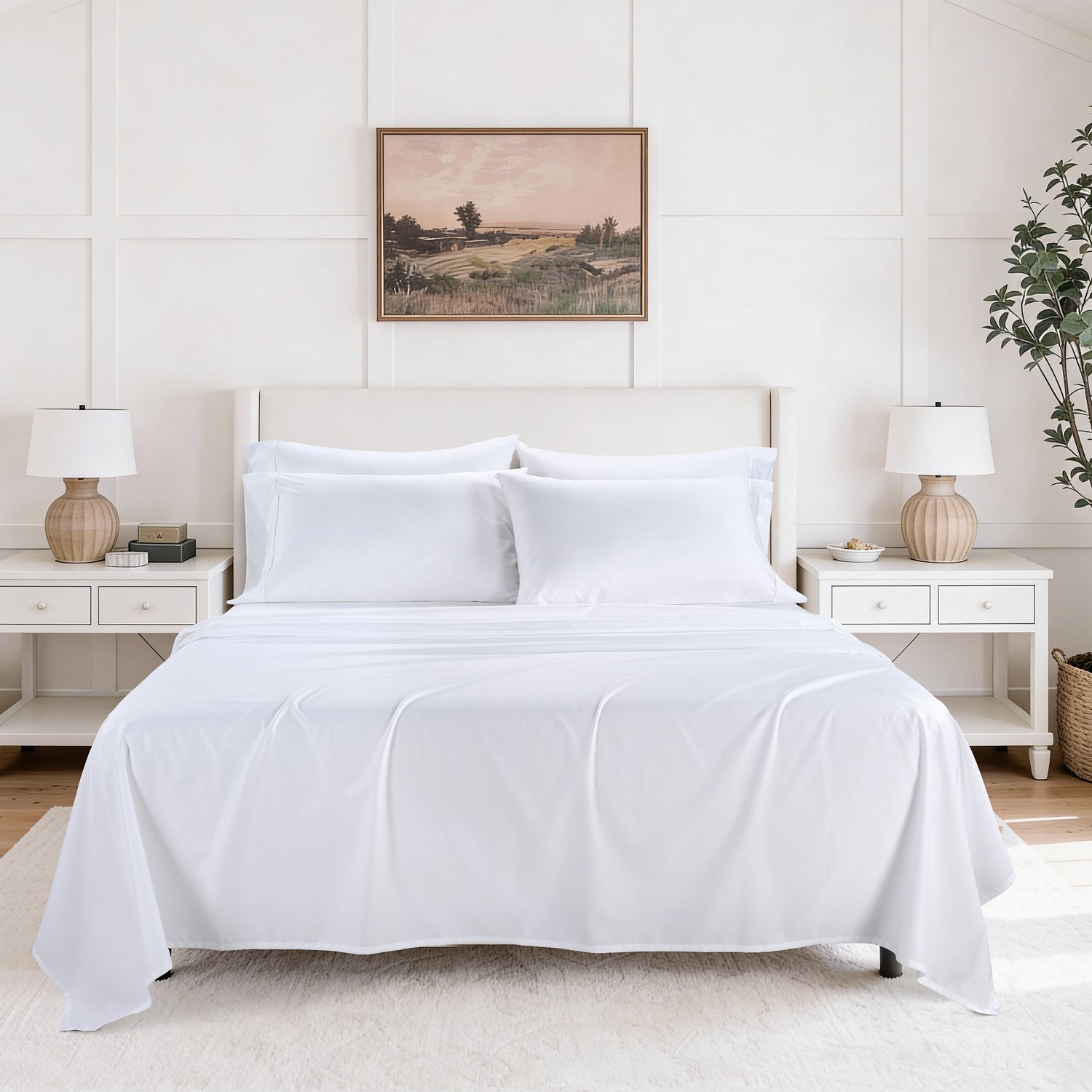 Hotel Signature Cotton Sateen Sheet Set, 6-piece