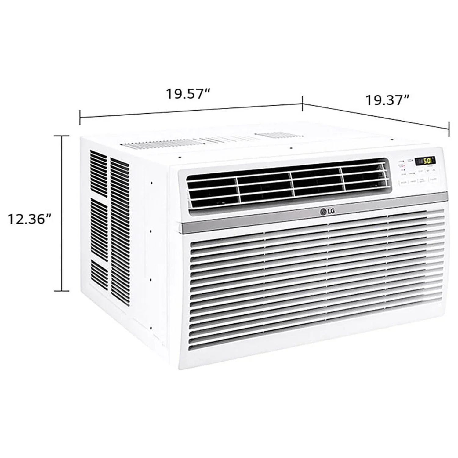 LG 8, 000 BTU 340 Sq Ft Window Air Conditioner with Remote Control, White, LW8016ER