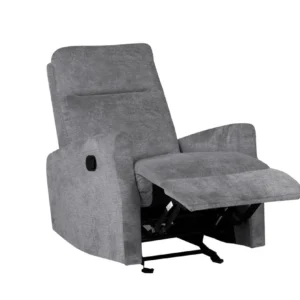 K-Living Zoya Glider Recliner Fabric Chair in Colony Graphite
