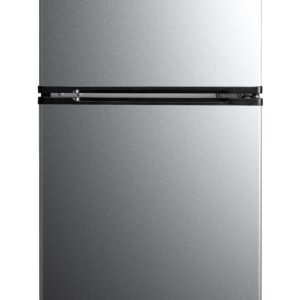 Arctic King 3.2 Cu ft Two Door Mini Fridge with Freezer, Stainless Steel, E-Star