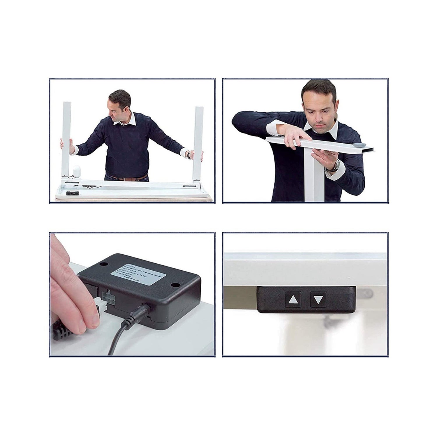 Motionwise 121.9 cm x 61 cm (48 in. x 24 in.) Single Motor Height Adjustable Desk