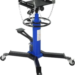 Transmission Jack 0.6Ton/1322lbs Hydraulic Telescopic Jack Double Plunger 2-Stage Floor-Standing Jack with Foot Pedal 360° Swivel Wheel Garage/Workshop/Car Lift