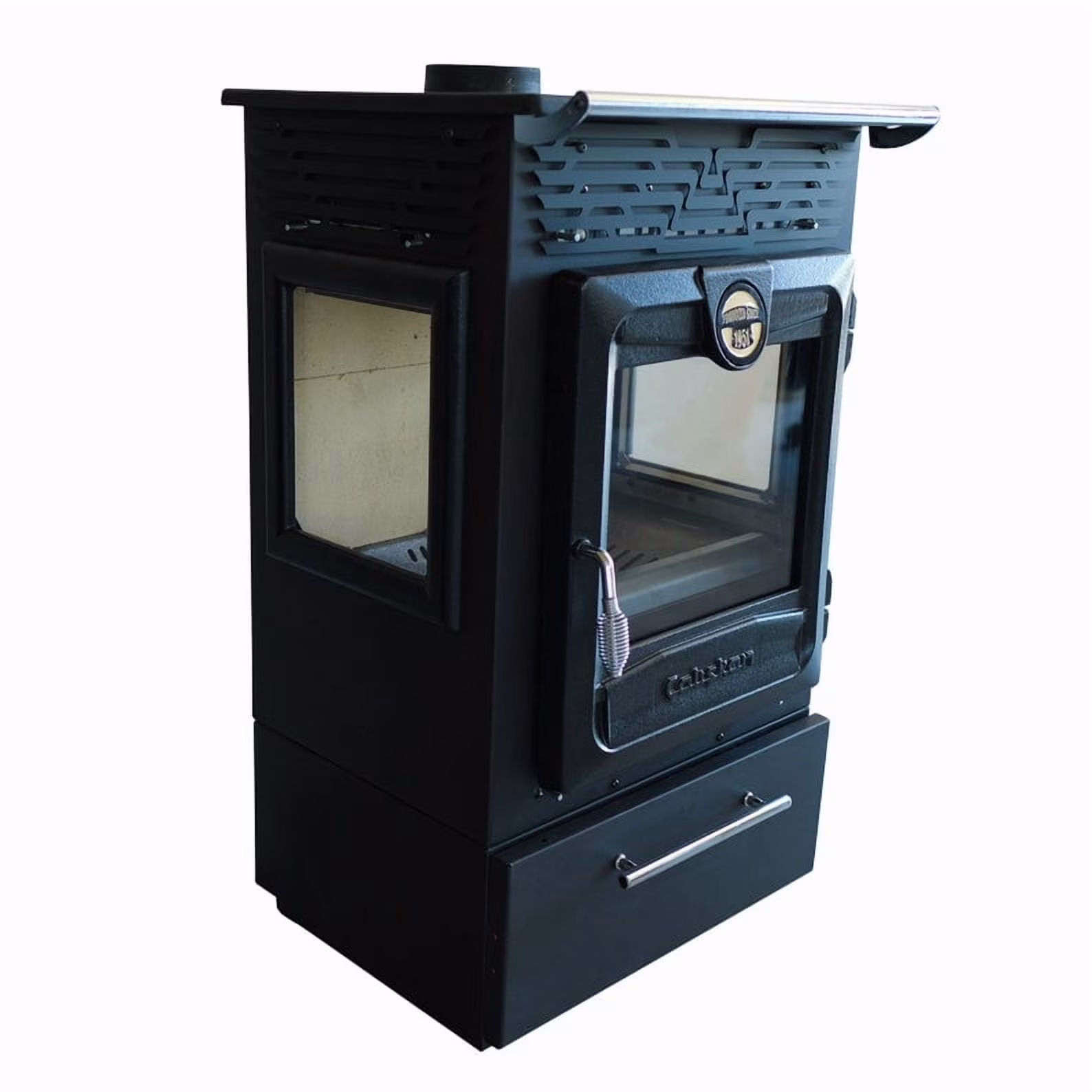 Indoor and Outdoor Multifunctional Wood Burning Iron Stove On the Top Baking, Overtop Cooking Stove, Wood Burning Stove, Fire Pit,Tiny House