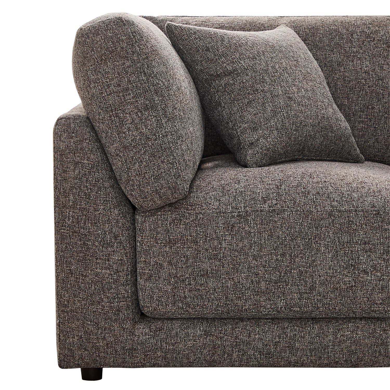 Aiden & Ivy Dayna 4-piece Modular Fabric Sofa with Ottoman
