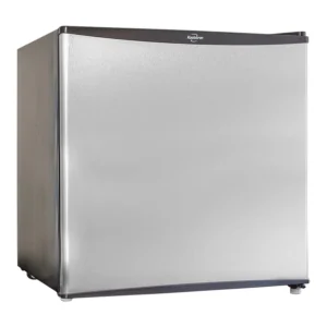 Koolatron 1.6 Cu.ft Mini Fridge with Freezer, Stainless Steel Compact Refrigerator for Home & Office