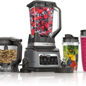 Ninja BN801 Professional Plus Kitchen System 1400 WP 5 Functions for Smoothies Chopping Dough & More with Auto IQ