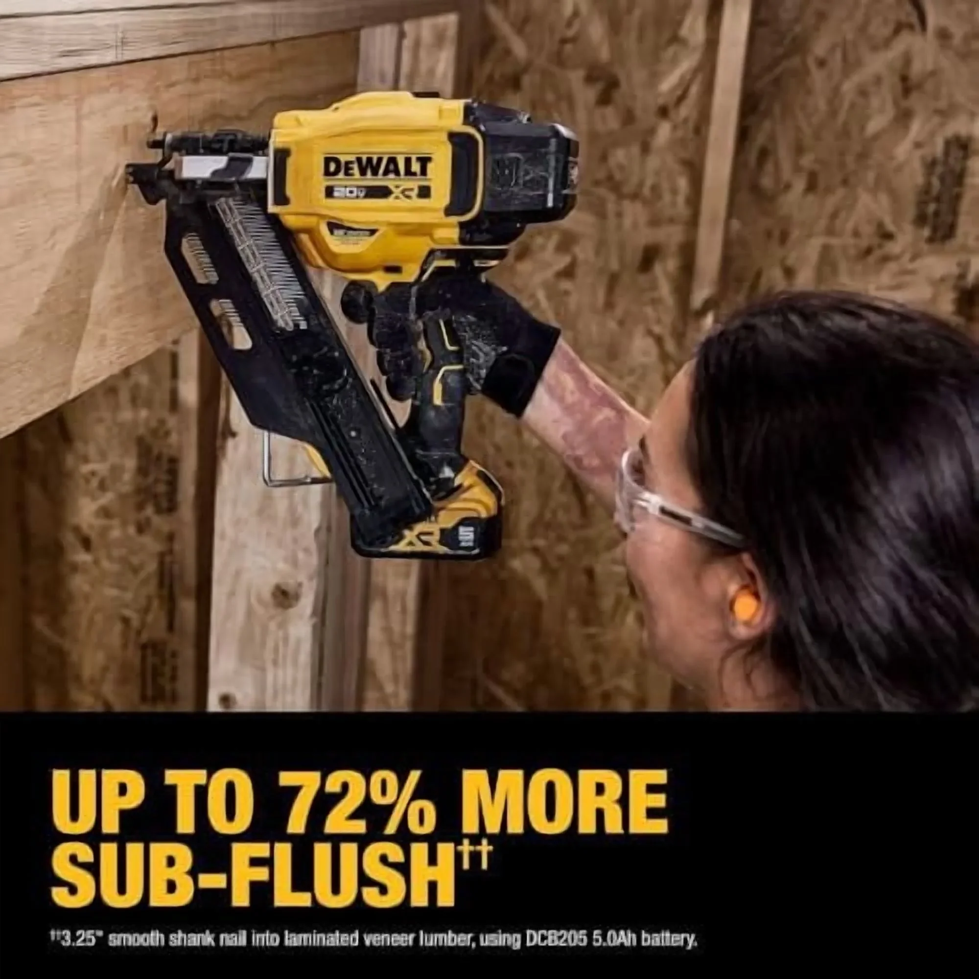 Dewalt DCN930P1 20V MAX Brushless Lithium-Ion 30-Degree Cordless Paper Tape Framing Nailer Kit 5 Ah