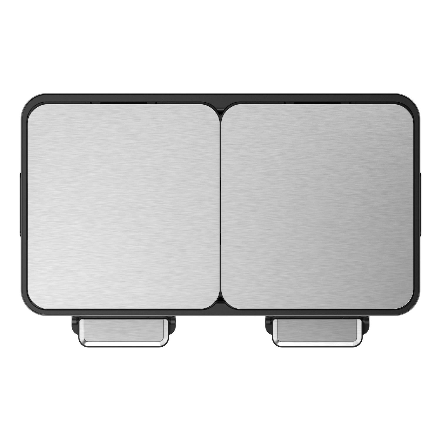 EKO 42L+42L Dual Compartment Stainless Steel Step Can