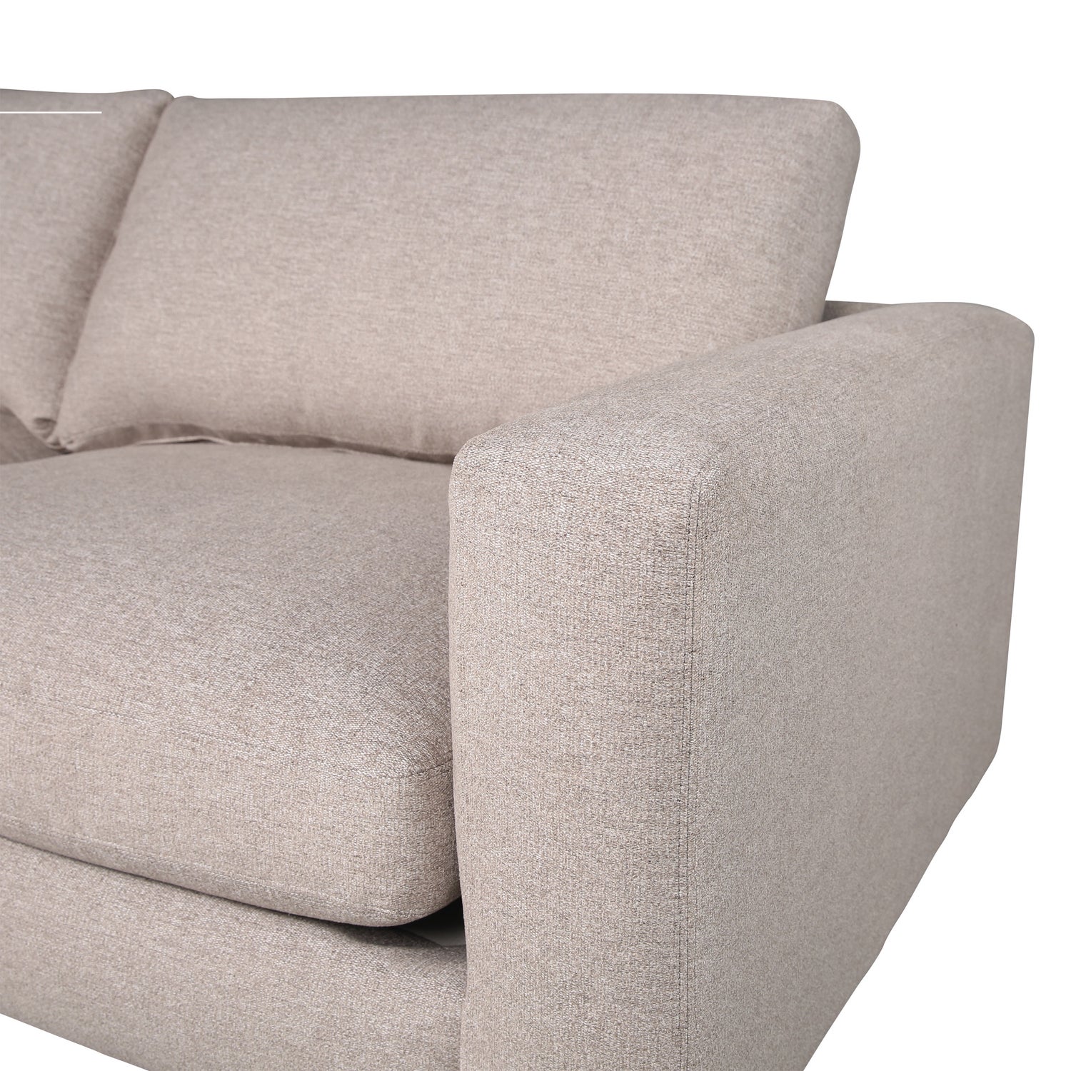 Nice Link Whitley 4-piece Fabric Sectional with Ottoman
