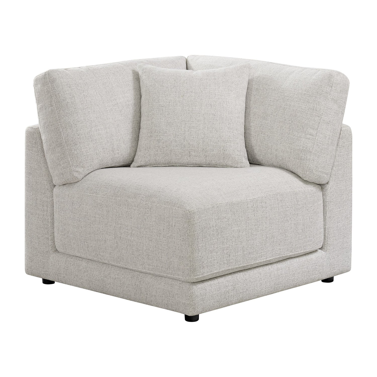 Aiden & Ivy Dayna 4-piece Modular Fabric Sofa with Ottoman